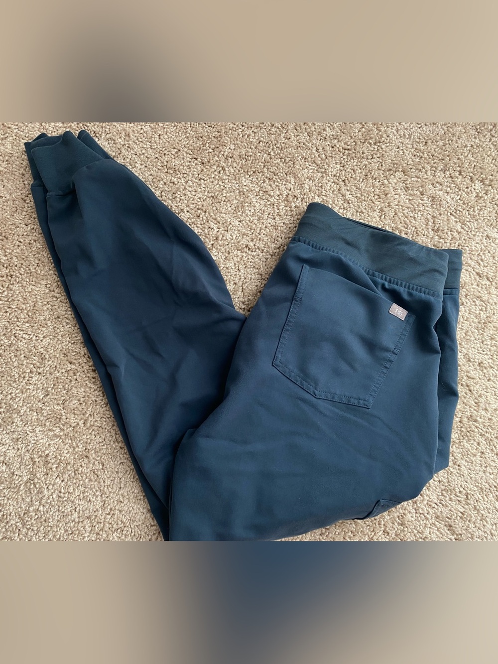 Figs Dark Navy Blue Zamora Scrub Jogger Pants Medical Nurse Doctor
